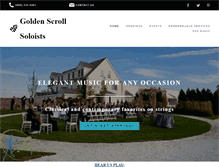 Tablet Screenshot of goldenscrollsoloists.com